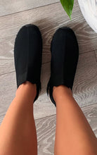 Load image into Gallery viewer, Womens Farah Mesh Sock Trainers Lightweight in Full Black